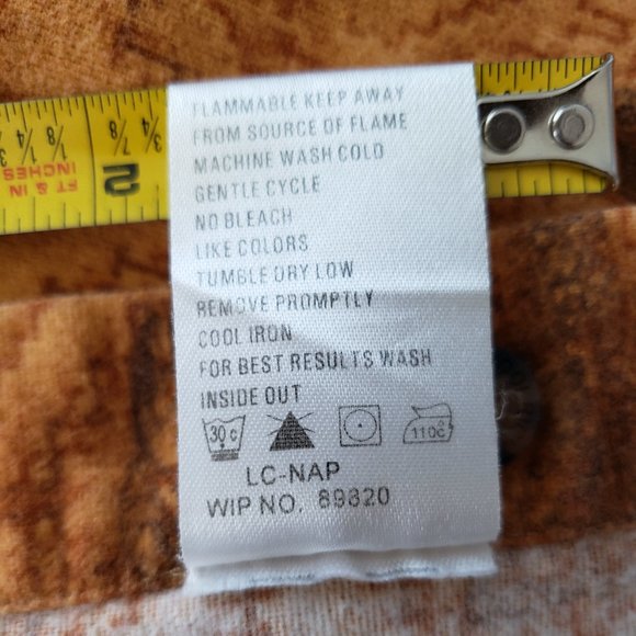 Woolrich Buckskin Southwest Fish Print Flannel Outdoor Shirt - Picture 9 of 9